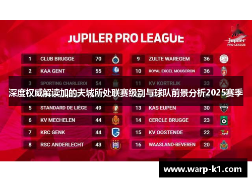 深度权威解读加的夫城所处联赛级别与球队前景分析2025赛季 深度权威解读加的夫城所处联赛级别与球队前景分析2025赛季