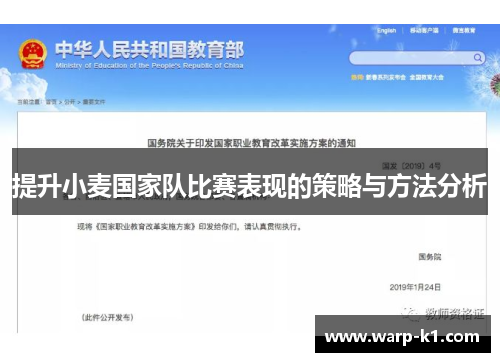 提升小麦国家队比赛表现的策略与方法分析