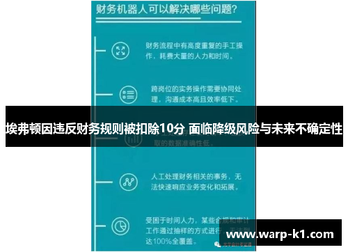 埃弗顿因违反财务规则被扣除10分 面临降级风险与未来不确定性 埃弗顿因违反财务规则被扣除10分 面临降级风险与未来不确定性